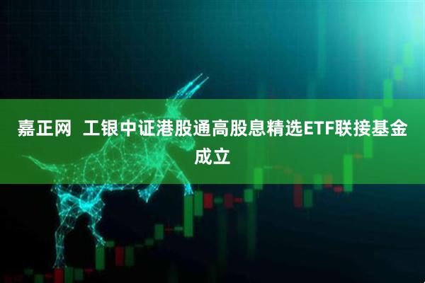 嘉正网  工银中证港股通高股息精选ETF联接基金成立